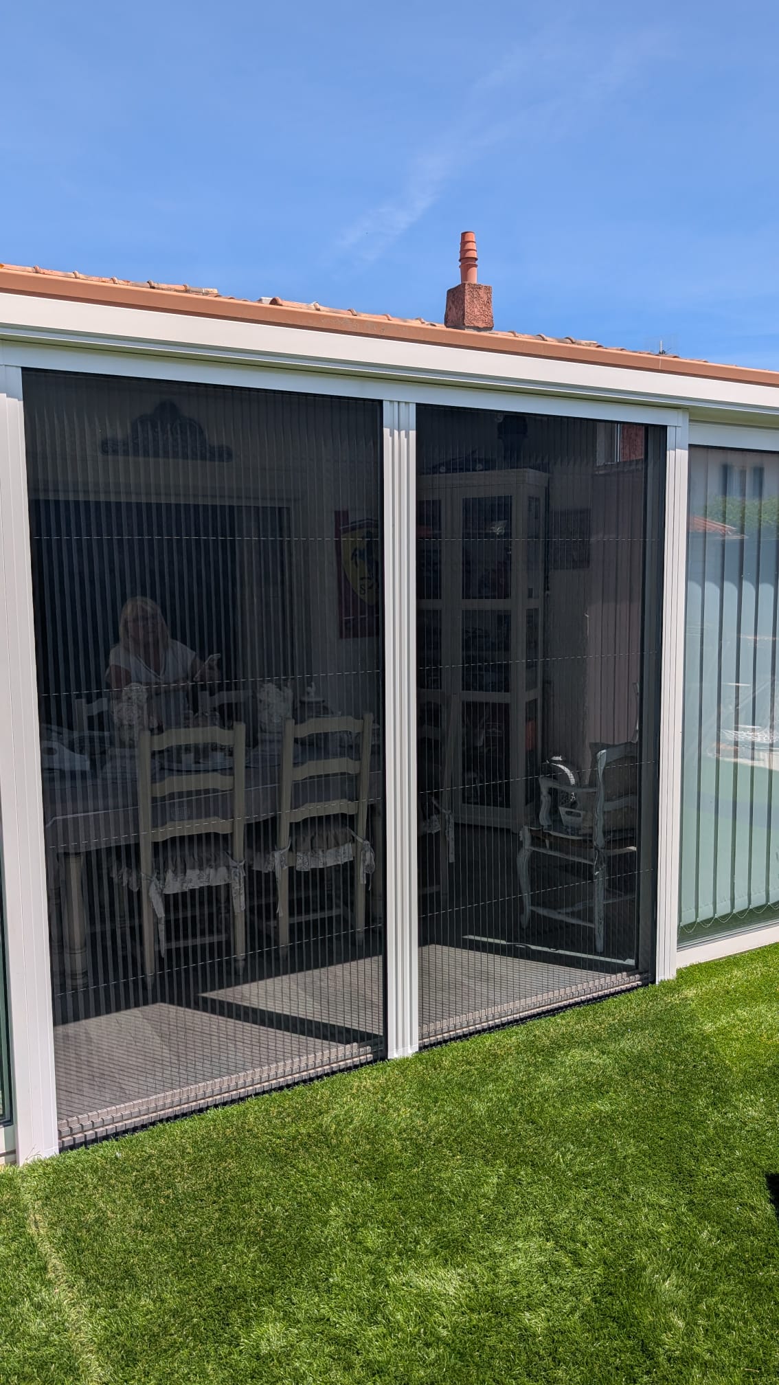 veranda avec moustiquaire